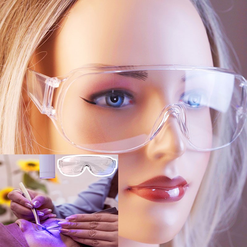 Eyelash Extension Glasses - แว่นตาป้องกันรังสียูวีสำหรับต่อขนตาปลอม ป้องกันรังสี ป้องกันลมและฝุ่น ใช้ได้ทั้งชายและหญิง เลนส์ป้องกันสำหรับปั่นจักรยาน แว่นตาป้องกันรังสียูวี
