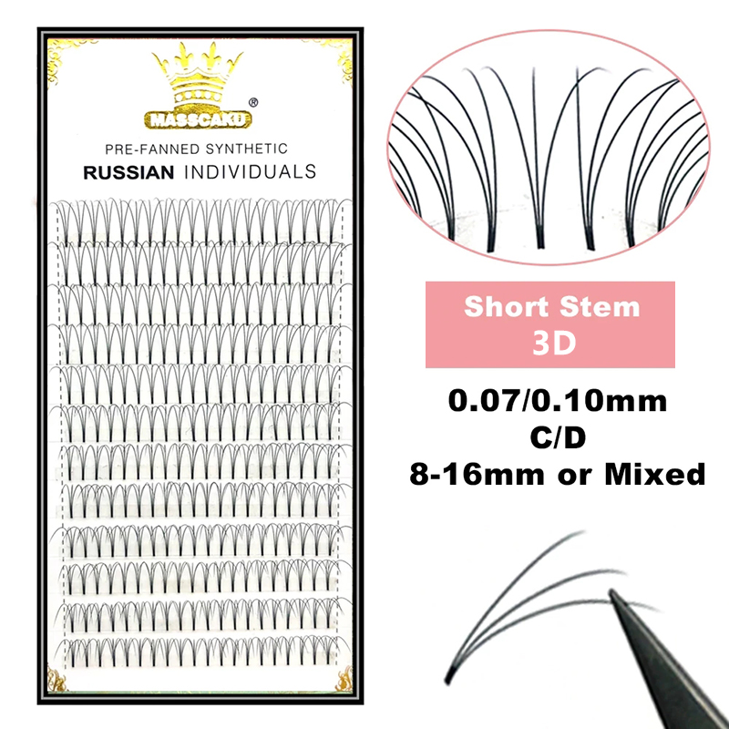 MASSCAKU Premade รัสเซียสั้นขน - Eyelash Extension Russian บทวิจารณ์และราคา