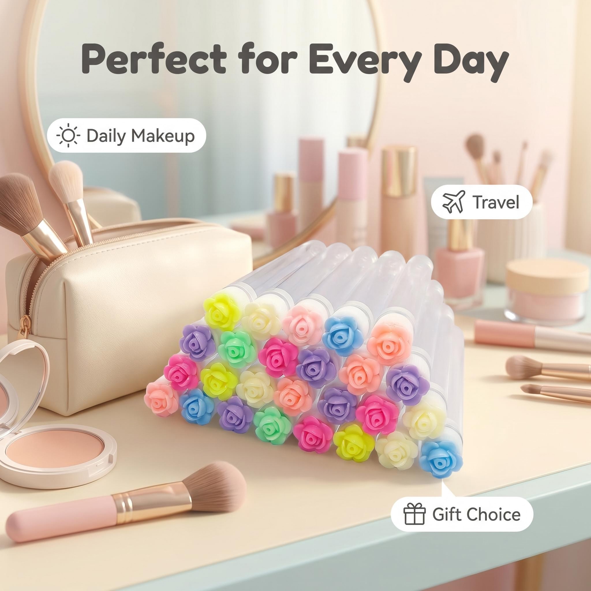50pcs Reusable Rose Eyelash แป - Eyelash Extension For Beginners บทวิจารณ์และราคา