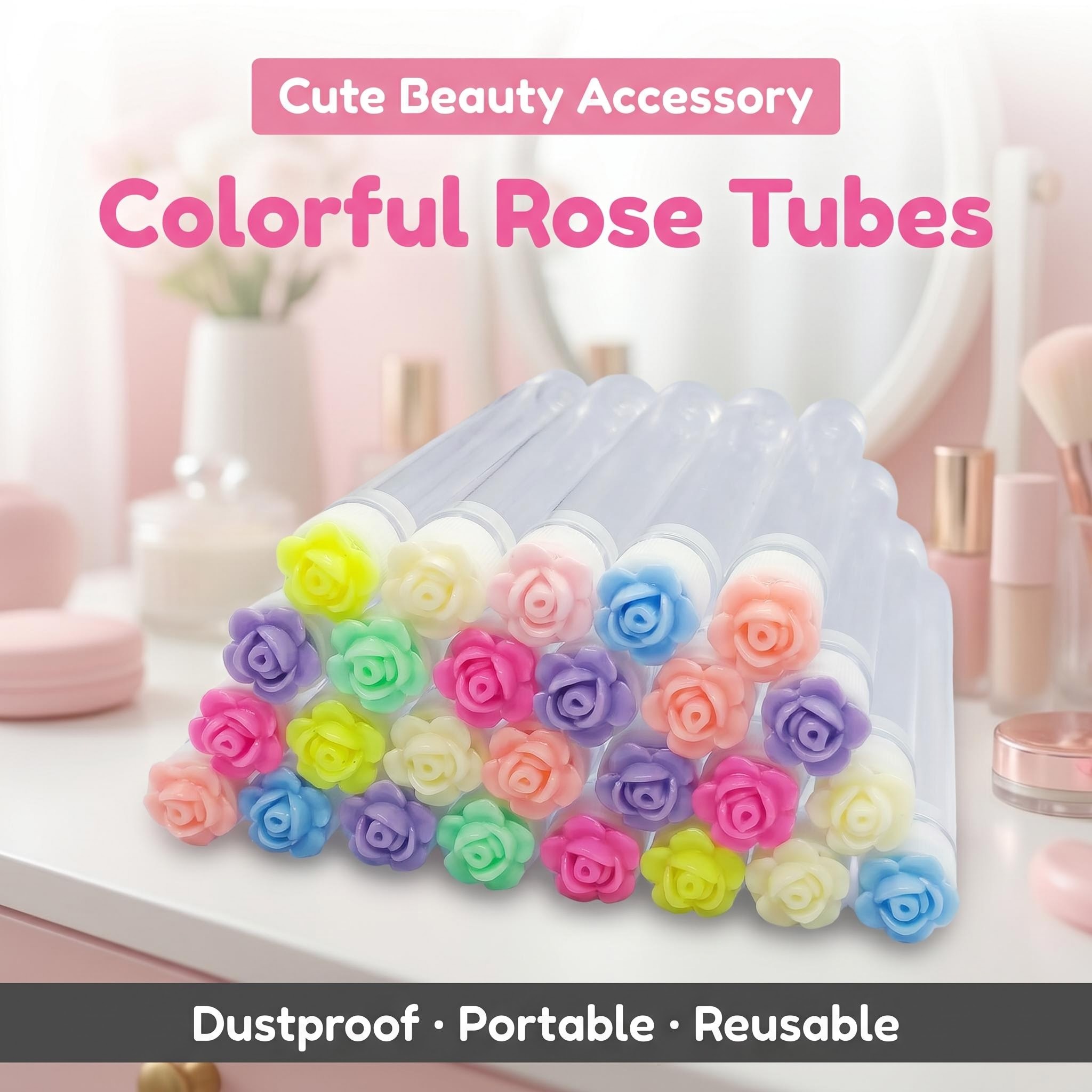 50pcs Reusable Rose Eyelash แป - Eyelash Extension For Beginners บทวิจารณ์และราคา