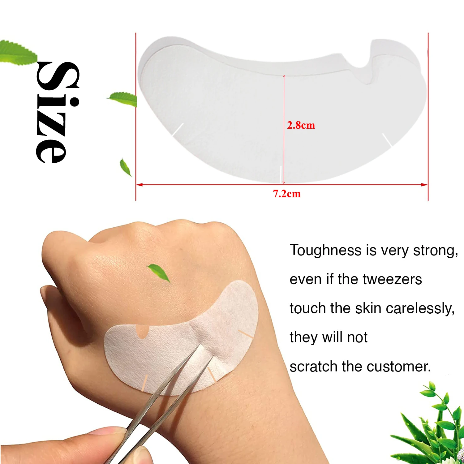 50/100PCS U รูปร่าง Eyelash Pa - Eyelash Extension Glasses บทวิจารณ์และราคา