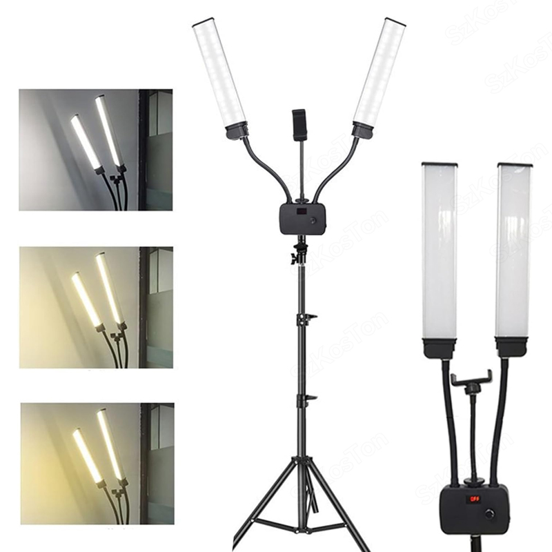 45W แขนคู่ LED เติมแสงความงามไ - Video Eyelash Extension บทวิจารณ์และราคา
