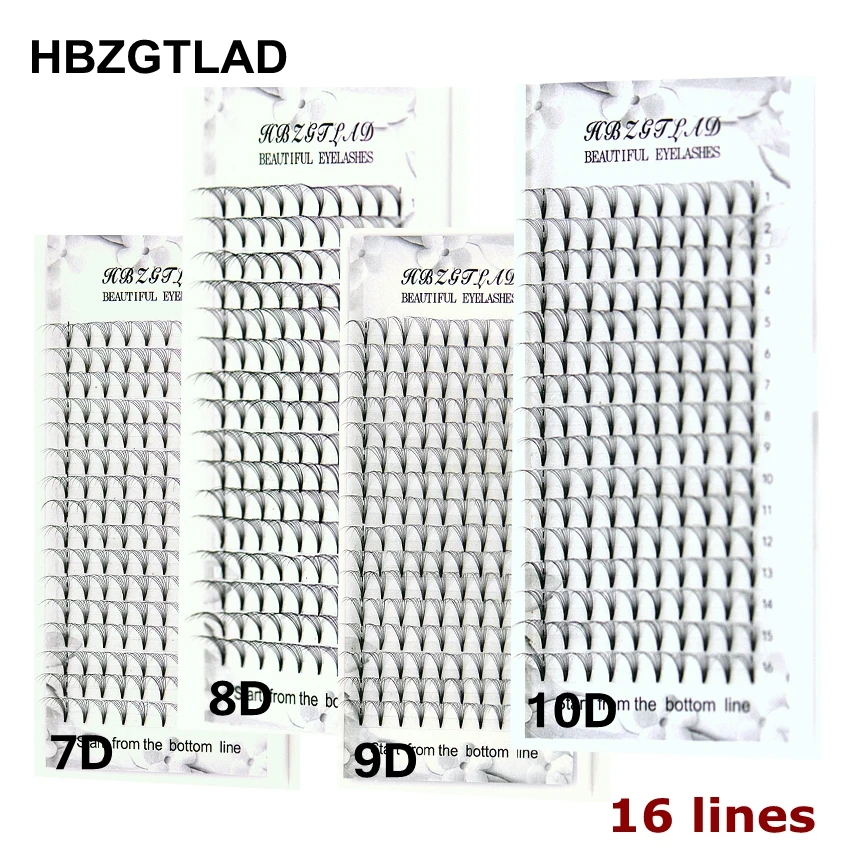 HBZGTLAD ขนตาปลอมแบบสำเร็จรูป  - Eyelash Extension Russian บทวิจารณ์และราคา