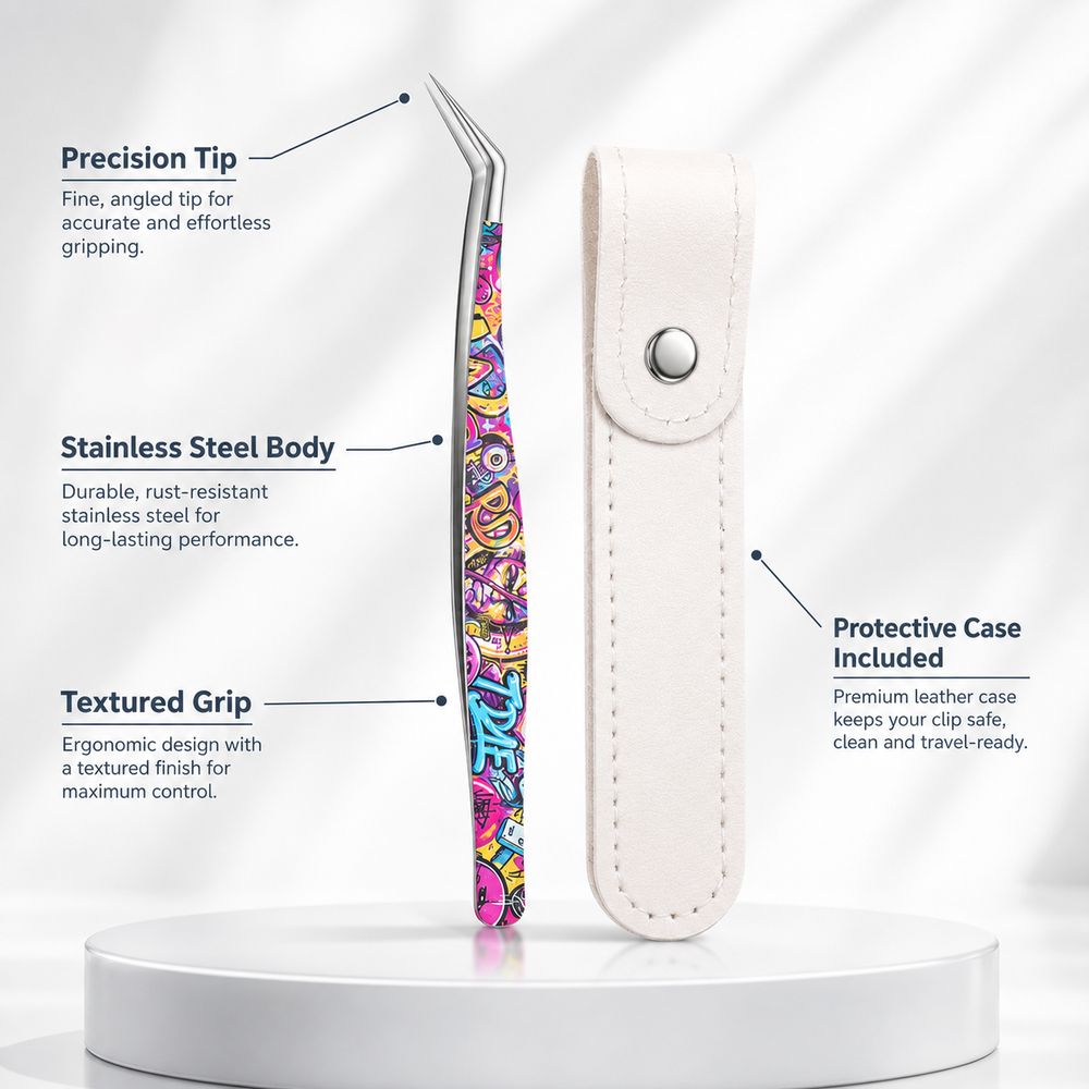 แหนบติดขนตาปลอมแบบโลหะโค้ง ป้อ - Lash Mapping Sticker บทวิจารณ์และราคา