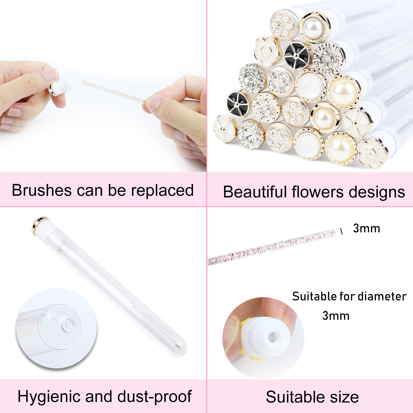 มาสคาร่าหลอด 20pcs Reusable La - Eyelash Extension Options บทวิจารณ์และราคา