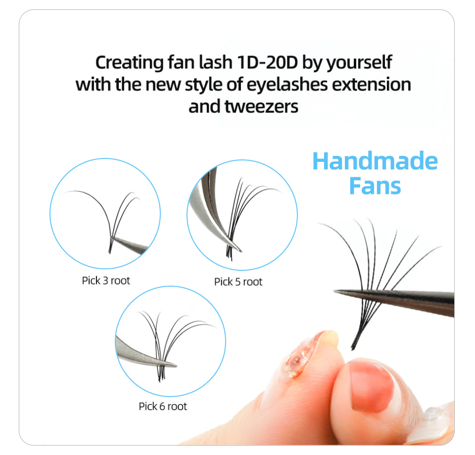 Aguud ขนตาปลอม16แถวยาว16-20มม. - Eyelash Extension Russian บทวิจารณ์และราคา