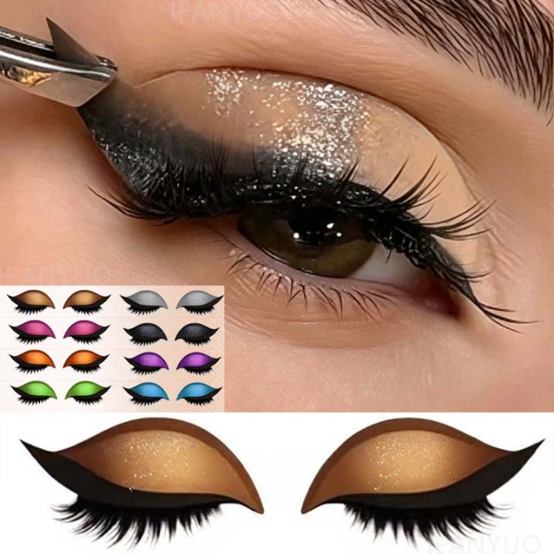 แผ่นแปะตาแบบใช้ซ้ำได้ 1/2 คู่  - Lash Mapping Sticker บทวิจารณ์และราคา