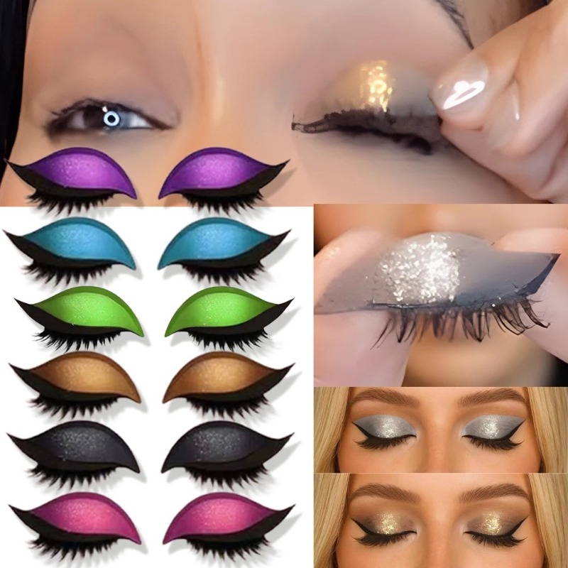แผ่นแปะตาแบบใช้ซ้ำได้ 1/2 คู่  - Lash Mapping Sticker บทวิจารณ์และราคา