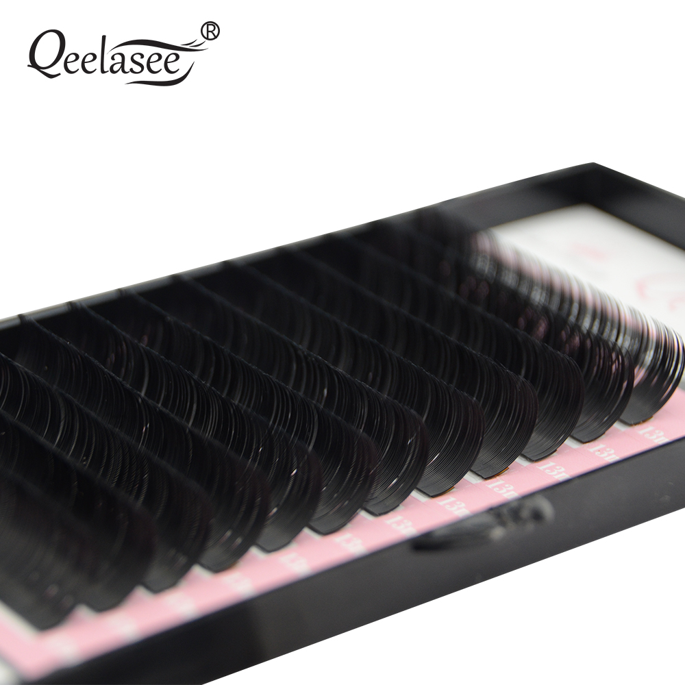 Qeelasee Faux Mink แต่ละขนตา C - Eyelash Extension Russian บทวิจารณ์และราคา