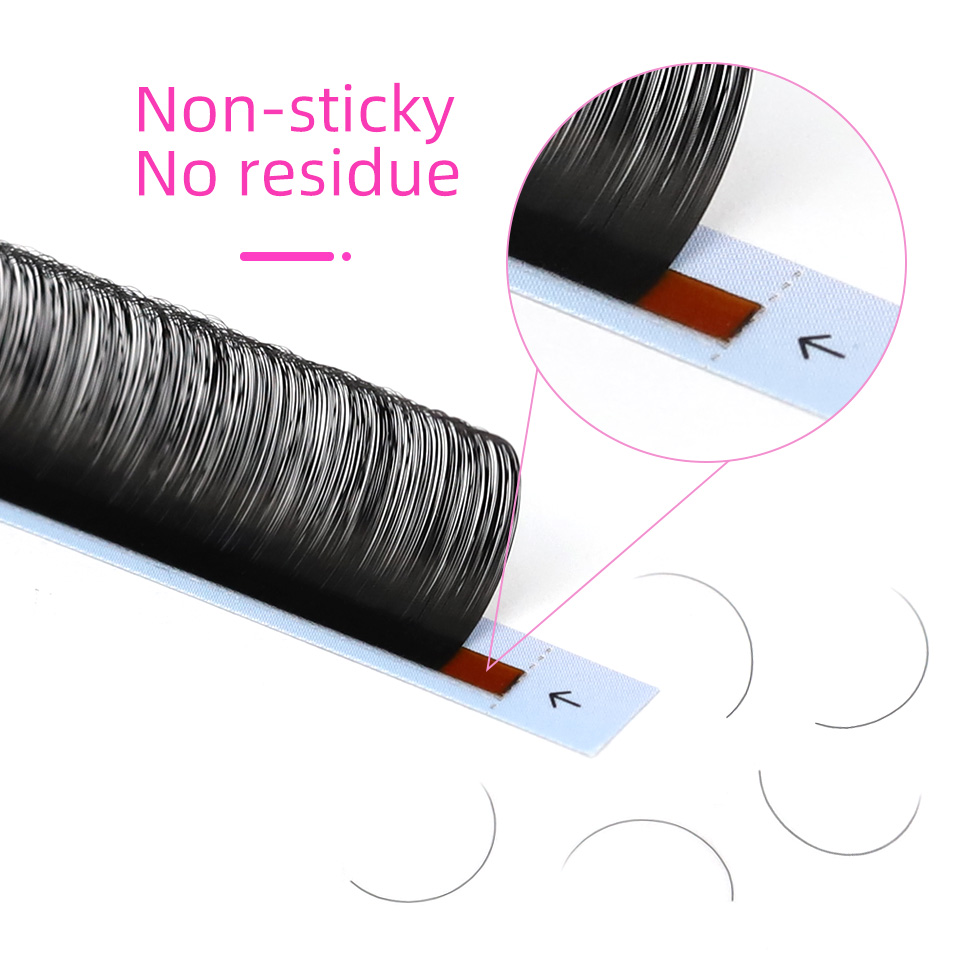 RuJade ขนตาปลอมขนตาปลอมสีดำแบบ - Eyelash Extension Russian บทวิจารณ์และราคา