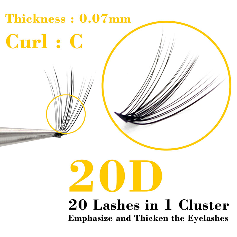 Kimcci 60 Bundles Mink Eyelash - Eyelash Extension Russian บทวิจารณ์และราคา